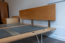 Load image into Gallery viewer, ON HOLD - Modernica Queen Sized Birch Platform bed and Matching Bedside Table
