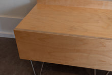 Load image into Gallery viewer, ON HOLD - Modernica Queen Sized Birch Platform bed and Matching Bedside Table
