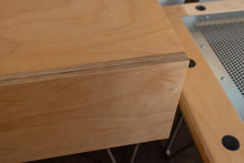 Load image into Gallery viewer, ON HOLD - Modernica Queen Sized Birch Platform bed and Matching Bedside Table
