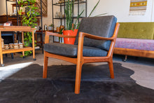Load image into Gallery viewer, Restored France and Son Ole Wanscher Teak Lounge Chair
