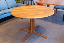 Load image into Gallery viewer, Restored Round/Oval Solid Teak Dining Table with Leaf
