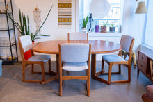 Load image into Gallery viewer, Restored Solid Teak Round/Oval Dining Table
