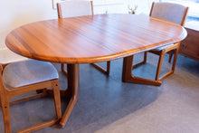 Load image into Gallery viewer, Restored Solid Teak Round/Oval Dining Table
