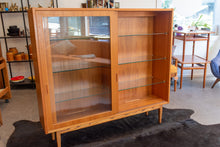 Load image into Gallery viewer, Vintage Teak Display Cabinet by Poul Hundevad on a Custom Base
