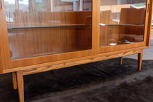 Load image into Gallery viewer, Vintage Teak Display Cabinet by Poul Hundevad on a Custom Base
