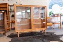 Load image into Gallery viewer, Vintage Teak Display Cabinet by Poul Hundevad on a Custom Base
