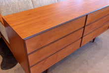 Load image into Gallery viewer, Vintage Teak Six Drawer Dresser
