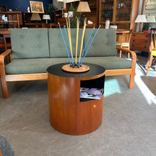 Load image into Gallery viewer, Vintage RS Associates Teak Drum Side Table
