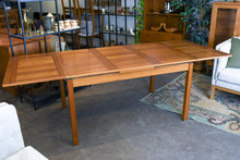 Load image into Gallery viewer, Restored Vejle Stole Drawleaf Dining Table
