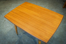 Load image into Gallery viewer, Teak Side Table with Lower Wire Shelf
