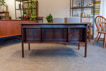 Load image into Gallery viewer, Vintage Rosewood Executive Desk
