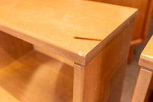 Load image into Gallery viewer, Vintage Imperial Solid Birch Bedside Table Pair
