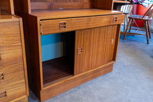 Load image into Gallery viewer, Vintage Teak Cabinet with Topper
