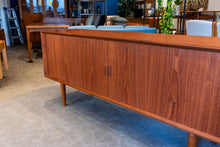 Load image into Gallery viewer, Vintage Teak Tambour Door Sideboard
