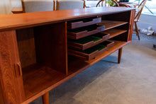 Load image into Gallery viewer, Vintage Teak Tambour Door Sideboard
