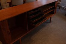 Load image into Gallery viewer, Vintage Teak Tambour Door Sideboard
