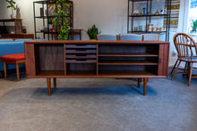 Load image into Gallery viewer, Vintage Teak Tambour Door Sideboard
