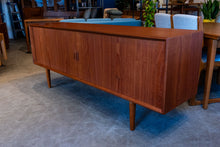 Load image into Gallery viewer, Vintage Teak Tambour Door Sideboard
