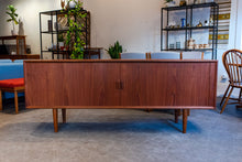 Load image into Gallery viewer, Vintage Teak Tambour Door Sideboard
