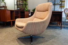 Load image into Gallery viewer, Vintage Upholstered Swivel Egg Chairs
