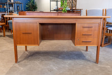 Load image into Gallery viewer, Vintage Teak Executive Desk
