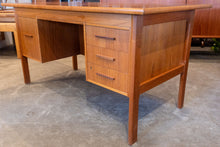 Load image into Gallery viewer, Vintage Teak Executive Desk
