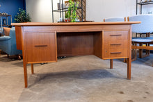 Load image into Gallery viewer, Vintage Teak Executive Desk
