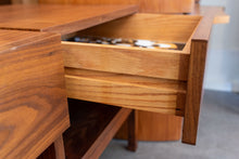 Load image into Gallery viewer, Walnut Mid Century Modern REFF Nightstands – Pair
