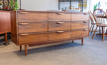 Load image into Gallery viewer, Restored Vicart Walnut Nine Drawer Dresser
