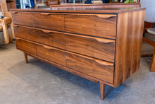 Load image into Gallery viewer, Restored Vicart Walnut Nine Drawer Dresser

