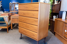 Load image into Gallery viewer, Vintage Teak Tallboy Dresser
