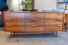 Load image into Gallery viewer, Restored Vicart Walnut Nine Drawer Dresser
