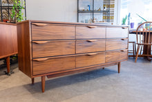Load image into Gallery viewer, Restored Vicart Walnut Nine Drawer Dresser

