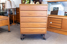Load image into Gallery viewer, Vintage Teak Tallboy Dresser
