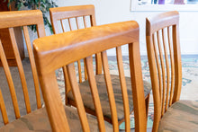 Load image into Gallery viewer, Teak Tallback Dining Chairs
