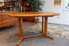 Load image into Gallery viewer, Vintage Teak Pedestal Dining Table
