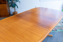 Load image into Gallery viewer, Vintage Teak Pedestal Dining Table
