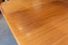 Load image into Gallery viewer, Vintage Teak Pedestal Dining Table
