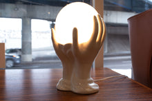Load image into Gallery viewer, Vintage Ceramic Crystal Ball Lamp
