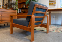 Load image into Gallery viewer, Restored Solid Teak Lounge Chair
