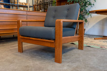 Load image into Gallery viewer, Restored Solid Teak Lounge Chair
