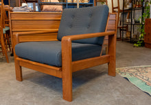 Load image into Gallery viewer, Restored Solid Teak Lounge Chair
