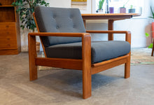 Load image into Gallery viewer, Restored Solid Teak Lounge Chair
