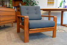 Load image into Gallery viewer, Restored Solid Teak Lounge Chair
