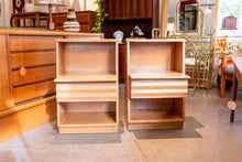 Load image into Gallery viewer, Vintage Imperial Solid Birch Bedside Table Pair
