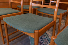 Load image into Gallery viewer, Restored Teak Tallback Dining Chairs
