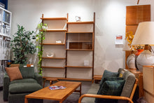 Load image into Gallery viewer, Vintage Teak Two Bay Wall Unit
