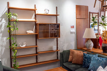 Load image into Gallery viewer, Vintage Teak Two Bay Wall Unit
