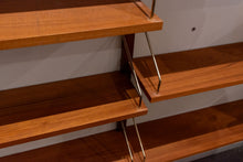 Load image into Gallery viewer, Vintage Teak Two Bay Wall Unit
