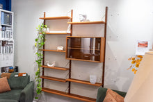 Load image into Gallery viewer, Vintage Teak Two Bay Wall Unit
